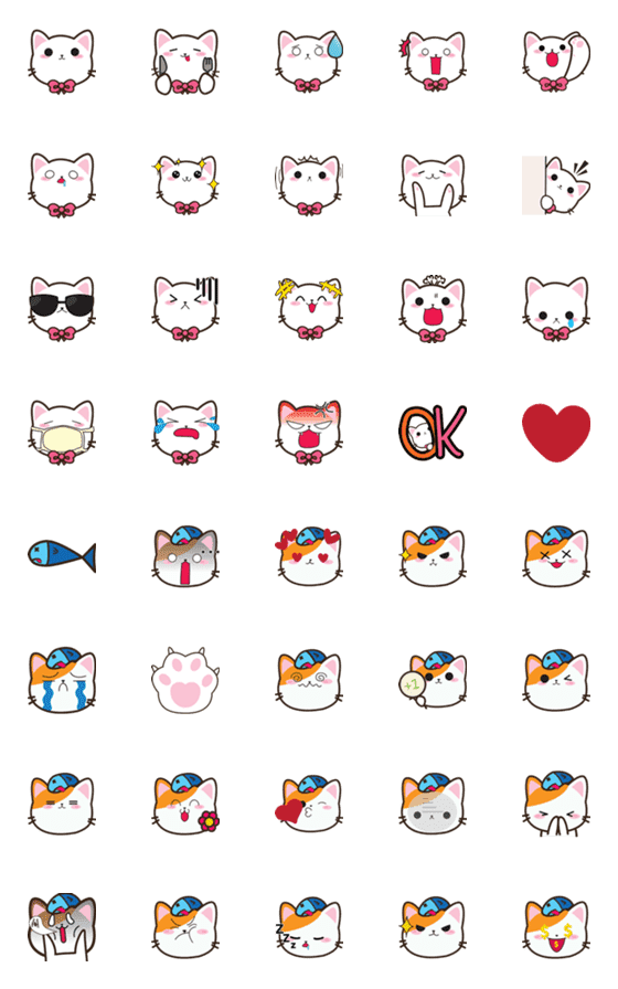 [LINE絵文字]lovecatsの画像一覧