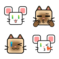 [LINE絵文字] Sugar cube ＆ Mochaの画像