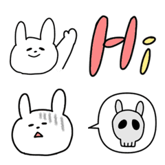 [LINE絵文字] だらだらうさちゃん4 日常版の画像