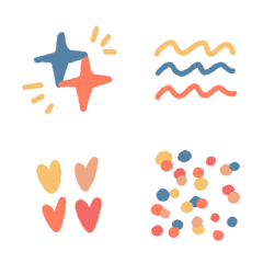 [LINE絵文字] Playful Colors of Lines and Shapesの画像