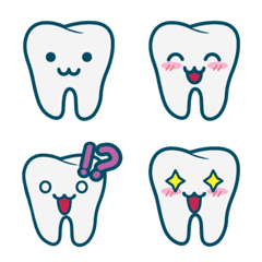 [LINE絵文字] Tooth Emoji Ver.1の画像