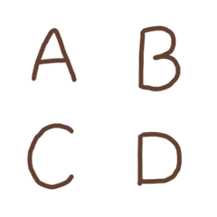 [LINE絵文字] Cocoa ABC 40の画像