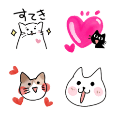 [LINE絵文字] 猫の日常使いの絵文字の画像