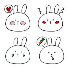 [LINE絵文字] わたうさ シンプル絵文字の画像