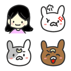 [LINE絵文字] I LOVE BUNNYの画像