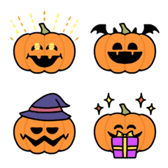 Line絵文字 ハロウィンに使おう パンプキンの絵文字 40種類 1円