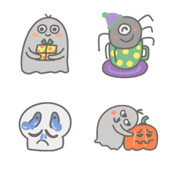 [LINE絵文字] Cute Halloween Spiritsの画像