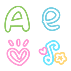 [LINE絵文字] Alphabet funny cuteの画像