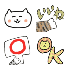 [LINE絵文字] にゃこさん 絵文字 1の画像