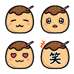 [LINE絵文字] たこ焼き好きに捧げる絵文字の画像