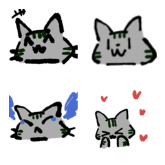 [LINE絵文字] サバトラのねこ2の画像