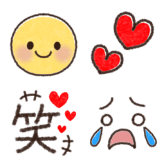 [LINE絵文字] 【シンプル♡使いやすい落書き絵文字】の画像