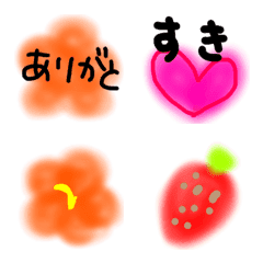 [LINE絵文字] カラフルでほんわか絵文字の画像