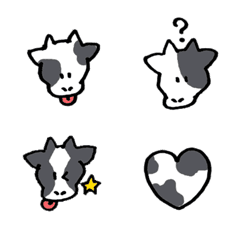 [LINE絵文字] Cute  cowsの画像