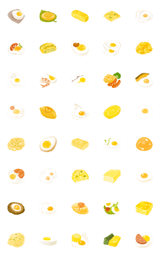 [LINE絵文字]EGG 365 IVの画像一覧