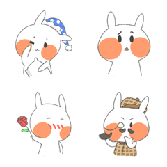 [LINE絵文字] There's a good bunnyの画像