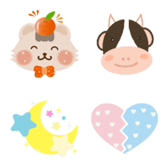 [LINE絵文字] Fongfu Cat : Sweet Farm Emojiの画像