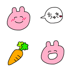 [LINE絵文字] うっさっぎーの日常絵文字の画像