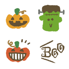 [LINE絵文字] ハッピーハロウィン＜手描き風＞の画像