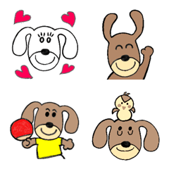 [LINE絵文字] Dachshund simple emojiの画像