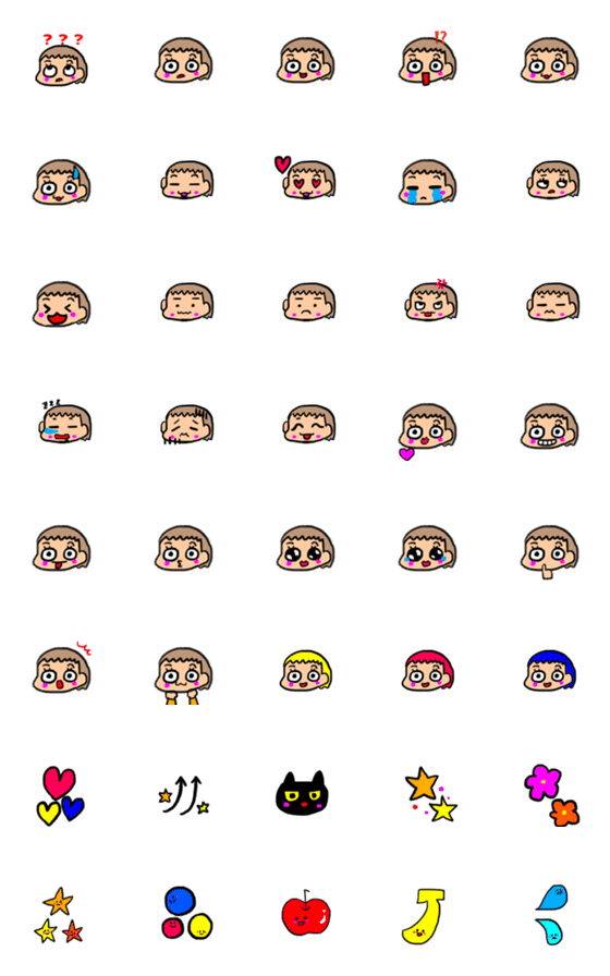 [LINE絵文字]heppoko emojiの画像一覧