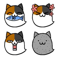 [LINE絵文字] 小さくなった三毛猫魂の画像