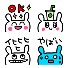 [LINE絵文字] riekimのうさぎさん絵文字の画像