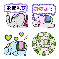 [LINE絵文字] ブブゾウからメッセージ◎の画像