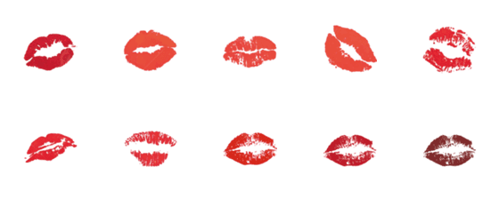 [LINE絵文字]Actually, I am lip printの画像一覧