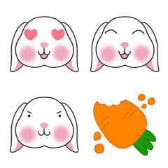 [LINE絵文字] Lovely Sun rabbitの画像