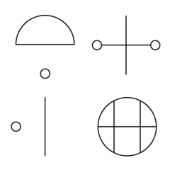 [LINE絵文字] カタカムナ文字の絵文字（25～48）の画像