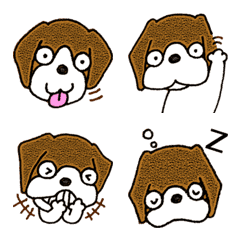 [LINE絵文字] 【ビーグル】犬絵文字の画像