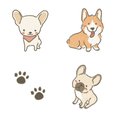 [LINE絵文字] Dog Cute emojiの画像