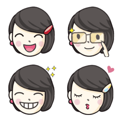 [LINE絵文字] Mommy little girl Emojiの画像