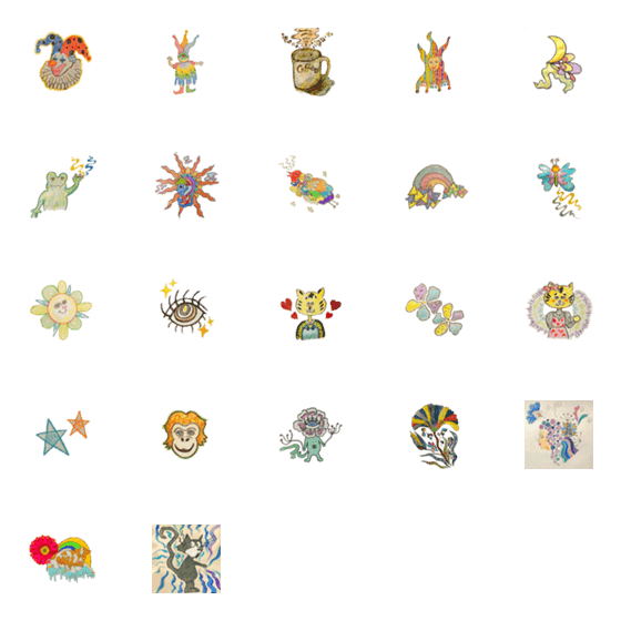 [LINE絵文字]fantasy Emojiの画像一覧