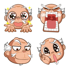 [LINE絵文字] Bad face grandpa(Emoticon)の画像