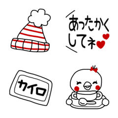 [LINE絵文字] 冬絵文字★らくがきの画像