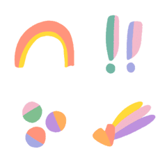 [LINE絵文字] Wonderful Colors and Shapesの画像