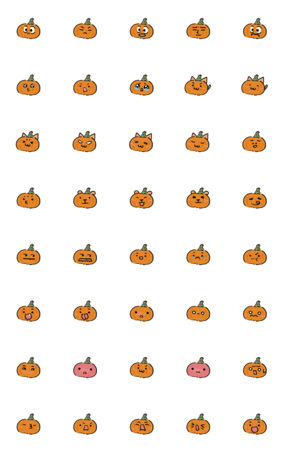 [LINE絵文字]Have a pumpkinの画像一覧