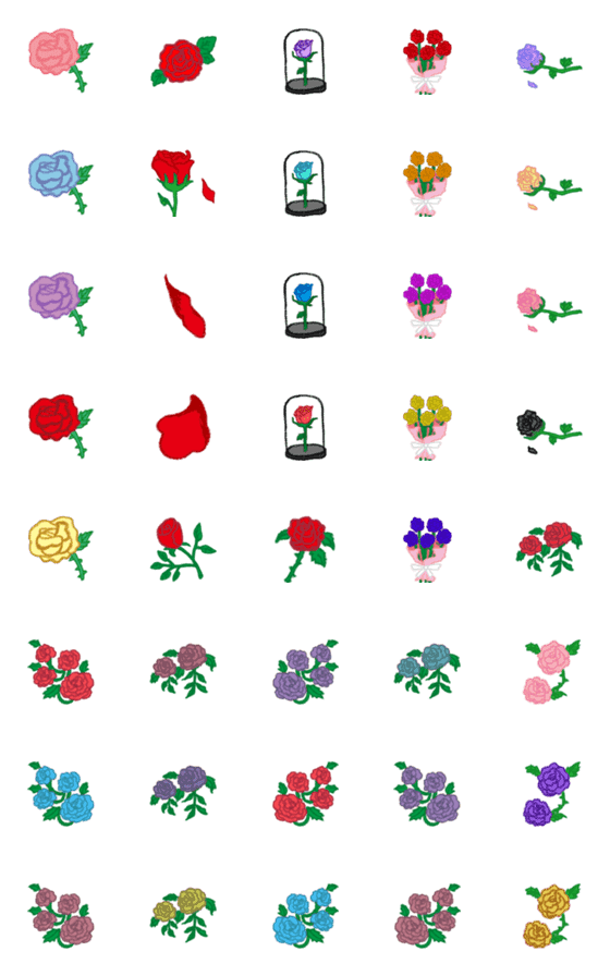 [LINE絵文字]薔薇ですの画像一覧