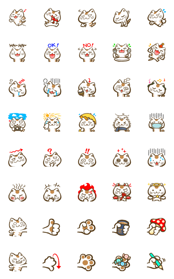 [LINE絵文字]What The Heck CATの画像一覧