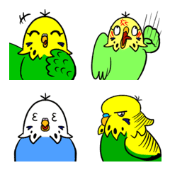 [LINE絵文字] まんじぅインコ絵文字の画像