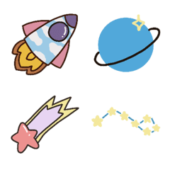 [LINE絵文字] Cutie spaceの画像