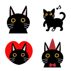 Line絵文字 黒猫ピッピの絵文字 16種類 1円