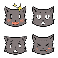 [LINE絵文字] 日常絵文字⭐︎灰猫さんの画像