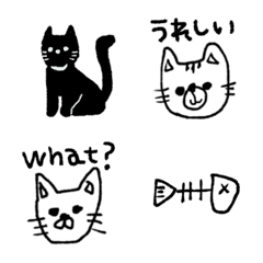 [LINE絵文字] らくがき ねこさんの画像