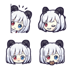 [LINE絵文字] Devil girl Ermina Daily Emojiの画像