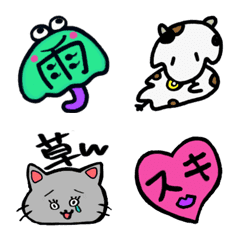 [LINE絵文字] ゆるめなやつらの絵文字2の画像