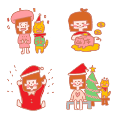 [LINE絵文字] Cai Xiaomei for Christmasの画像