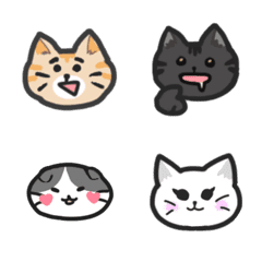 [LINE絵文字] 色々な猫たちの画像